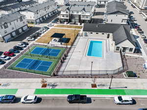 Pool and Pickleball courts