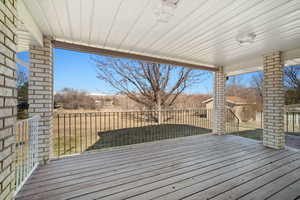 View of deck