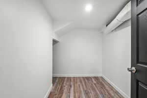 Spacious closet featuring wood finished floors