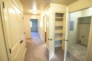 Closet featuring electric panel