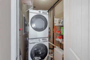 Basement apt laundry.
