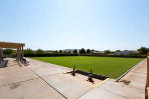View of patio / terrace with a game area