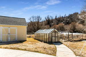 View of greenhouse