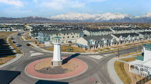 Aerial view with a mountain view and a residential view