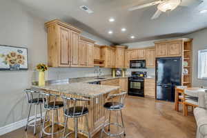 Ground Level ADU Kitchen - Open Concept with Family Room