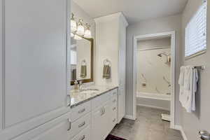 Full Bathroom with Private Shower/Toilet Area