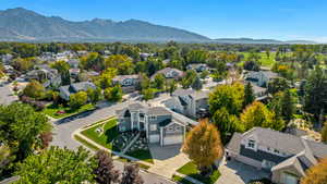 Birds Eye View of Home and Wasatch Mountains