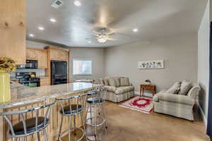 Ground Level ADU Kitchen - Open Concept with Family Room