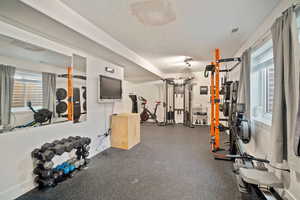 View of workout area