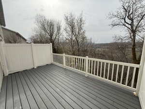 View of deck