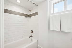 Full bath with tub / shower combination