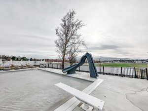 View of patio / terrace featuring fence