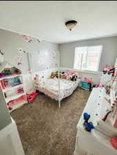 Bedroom 2 with carpet flooring