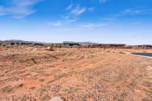 View of yard featuring a mountain view