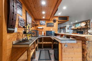 Detailed view of wet bar