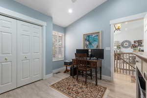 Bedroom #1/Office alternate view looking into dining area