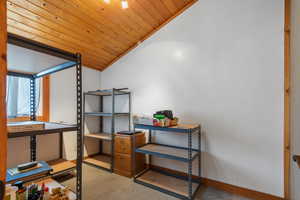 Storage/clothes closet area off of main living space