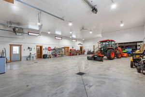 Enormous, heated industrial garage