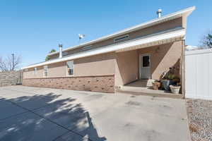 Entrance to ADU (accessory dwelling unit) off of industrial garage