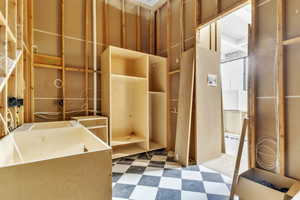 Bathroom featuring tile patterned floors