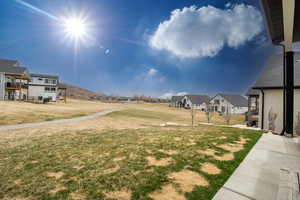 View of yard with a residential view