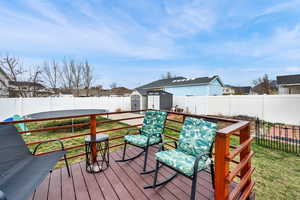 Back yard deck