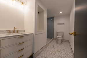 Basement bathroom view 1