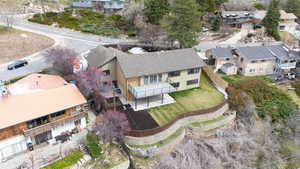 Aerial view featuring a residential view