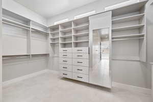 View of spacious closet