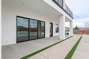 View of patio / terrace featuring fence