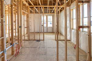 Future primary suite with double vanity and large walk-in closet
