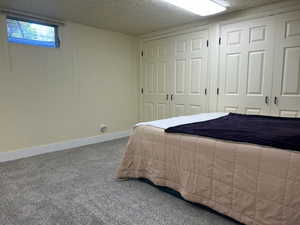 Bedroom featuring baseboards and carpet flooring