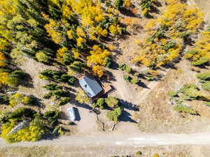 Birds eye view of property