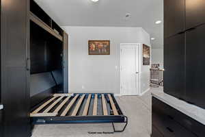 Closet ahead- could easily make this space a bedroom