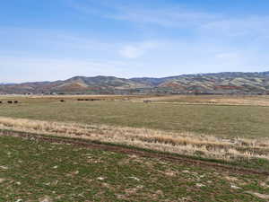 Mountain view with a rural view