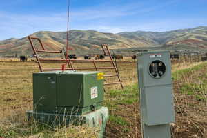Property view of mountains with a rural view