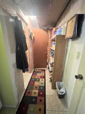 View of storage area