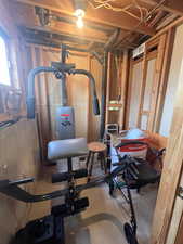 Future bathroom area off bedroom
