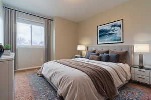 Second Upstairs Bedroom, Carpeted empty room with baseboards and visible vents