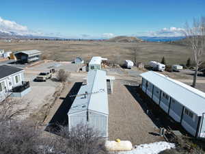 Aerial view featuring a mountain view and a rural view