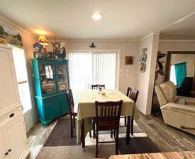 Dining room from kitchen