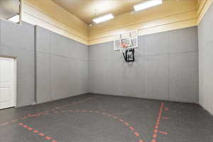 Clubhouse basketball court