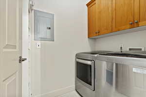 Washroom with baseboards