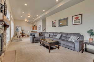 Basement Family Room with wet bar, views, spacious and clean