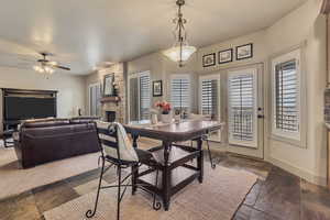 Additional dining area in kitchen