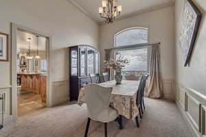 Formal Dining Room with view of city