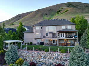 Rear view of property