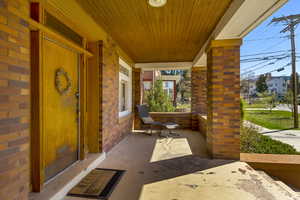 View of patio / terrace with covered porch