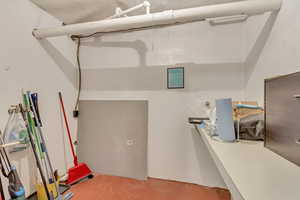 Storage room - Bike Storage or Property Management with additional Laundry hook-ups