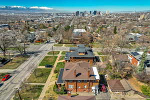 Drone / aerial view with a view of city